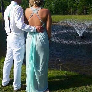 Light blue prom dress!